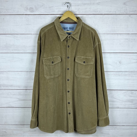 True Grit Corduroy Button Shirt 4XB - Picture 1 of 6